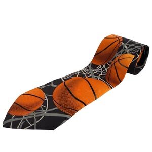 Three Rooker Basketball Zone Necktie Sports‎ Lover Fan Athletic Gift